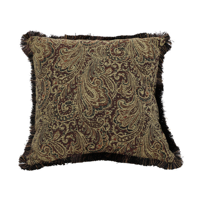 Homelegance 9815-SL 2 pc Croydon brown chenille fabric sofa and love seat set with wood trim