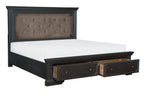 Homelegance 1647-4PC 4 pc Darby home co bolingbrook charcoal finish wood bedroom set with drawers