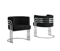 Best Quality Willa Arlo Interiors Amit Black Velvet Barrel Chair with Chrome Metal Frame Mid-Century Modern – AC226