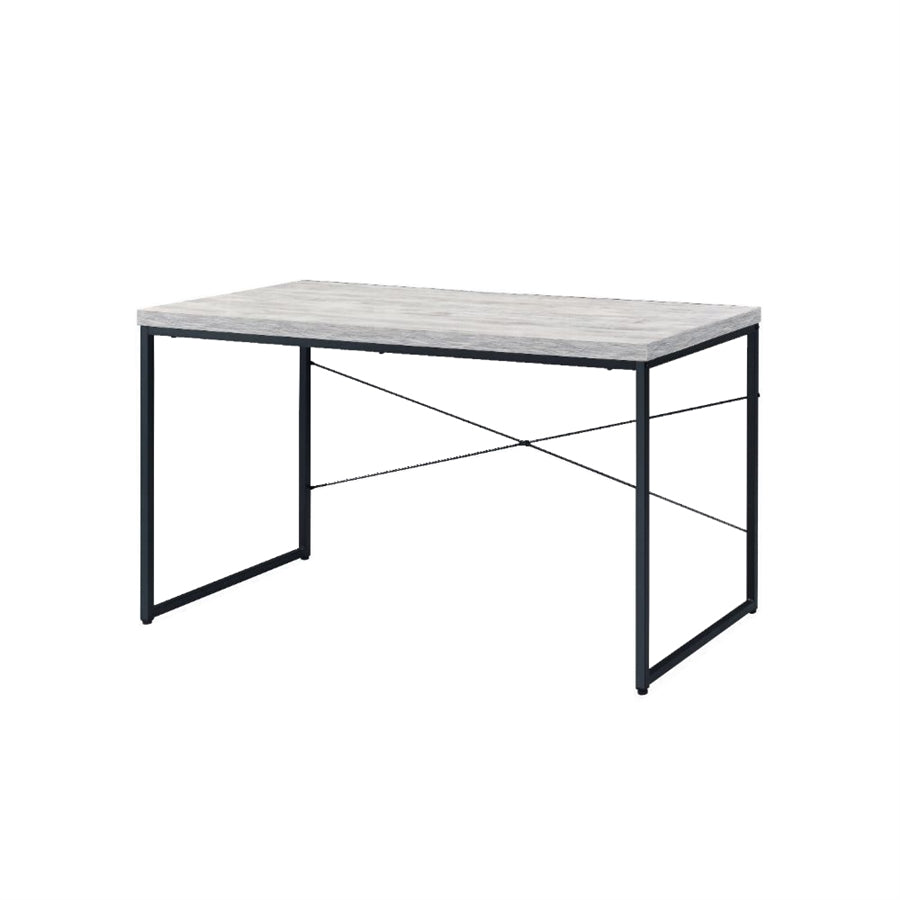 Acme 92915 Mercer 41 micah jurgen antique white and black finish wood metal frame desk