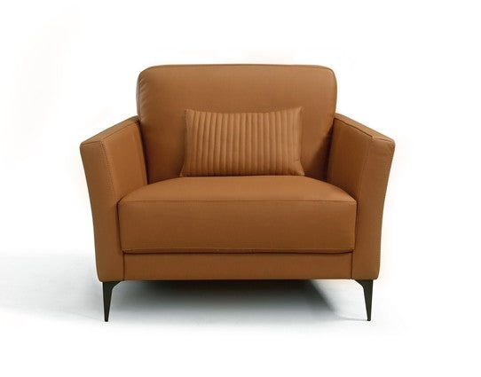 Acme LV00945 Skyline decor tussio Mi Place modern saddle color top grain leather accent chair