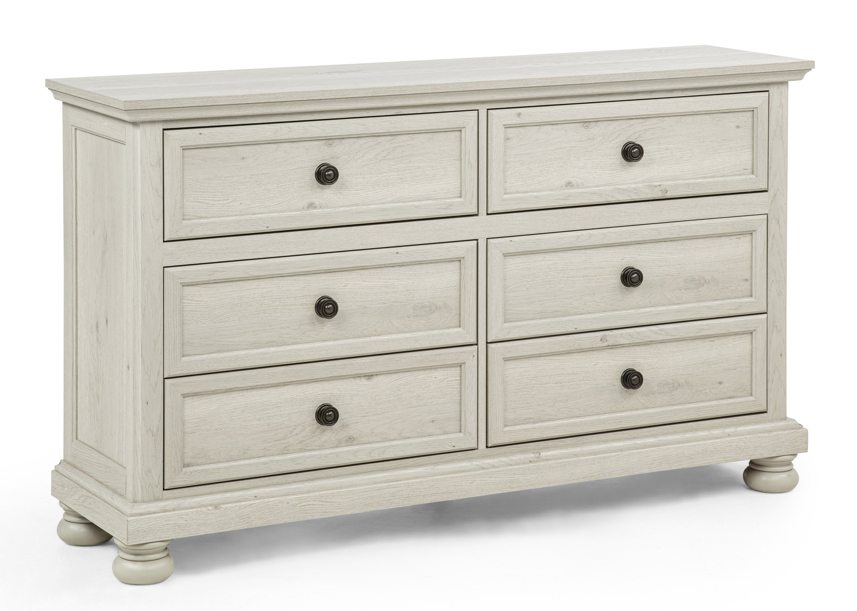 Claribelle 4-Piece Warm Off White Queen Bedroom Set with Footboard Drawers – B1820