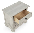 Claribelle 4-Piece Warm Off White Queen Bedroom Set with Footboard Drawers – B1820