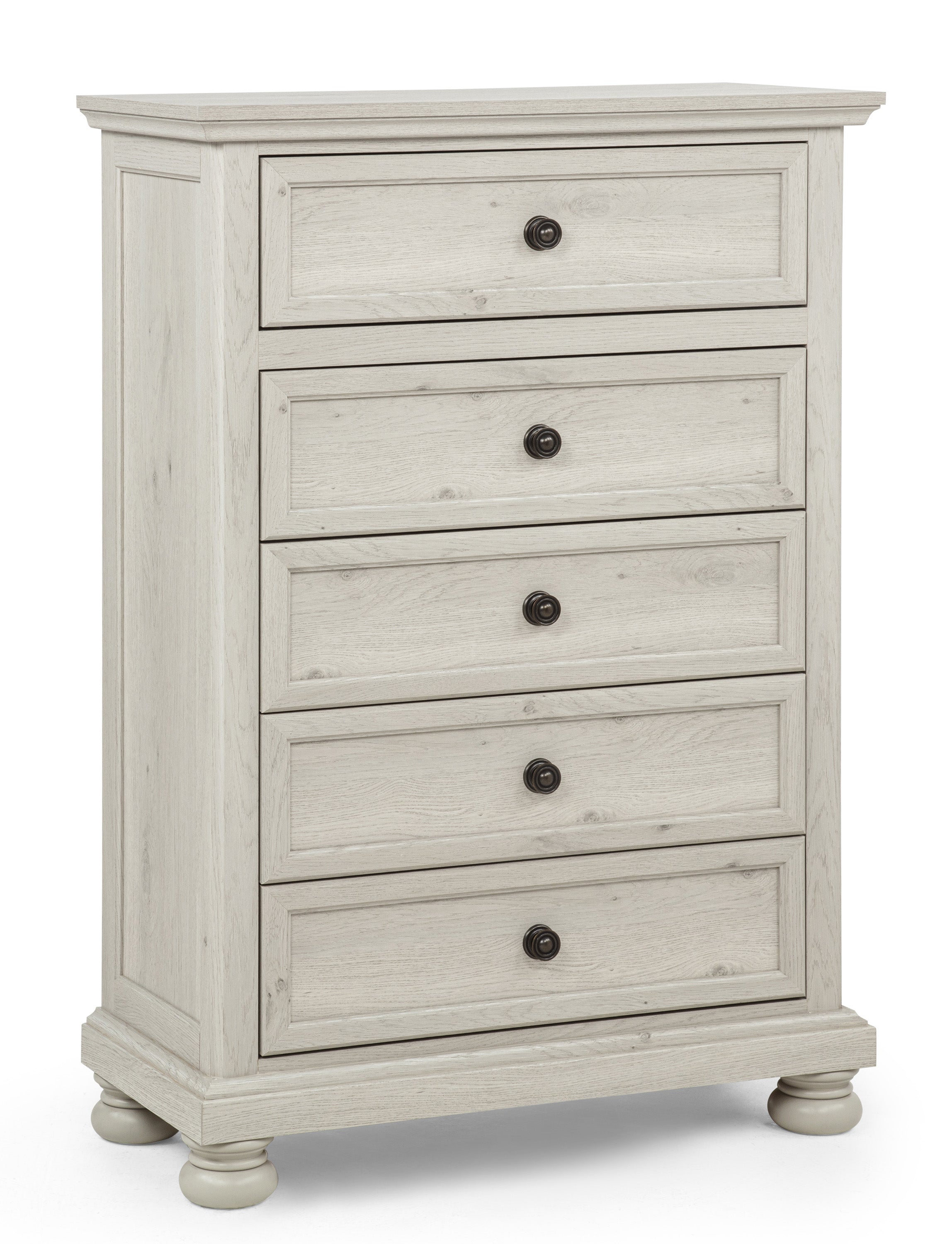Claribelle 4-Piece Warm Off White Queen Bedroom Set with Footboard Drawers – B1820