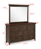Beckett 4-Piece Rustic Brown Wood Poster Queen Bedroom Set with Footboard Bench – B1950