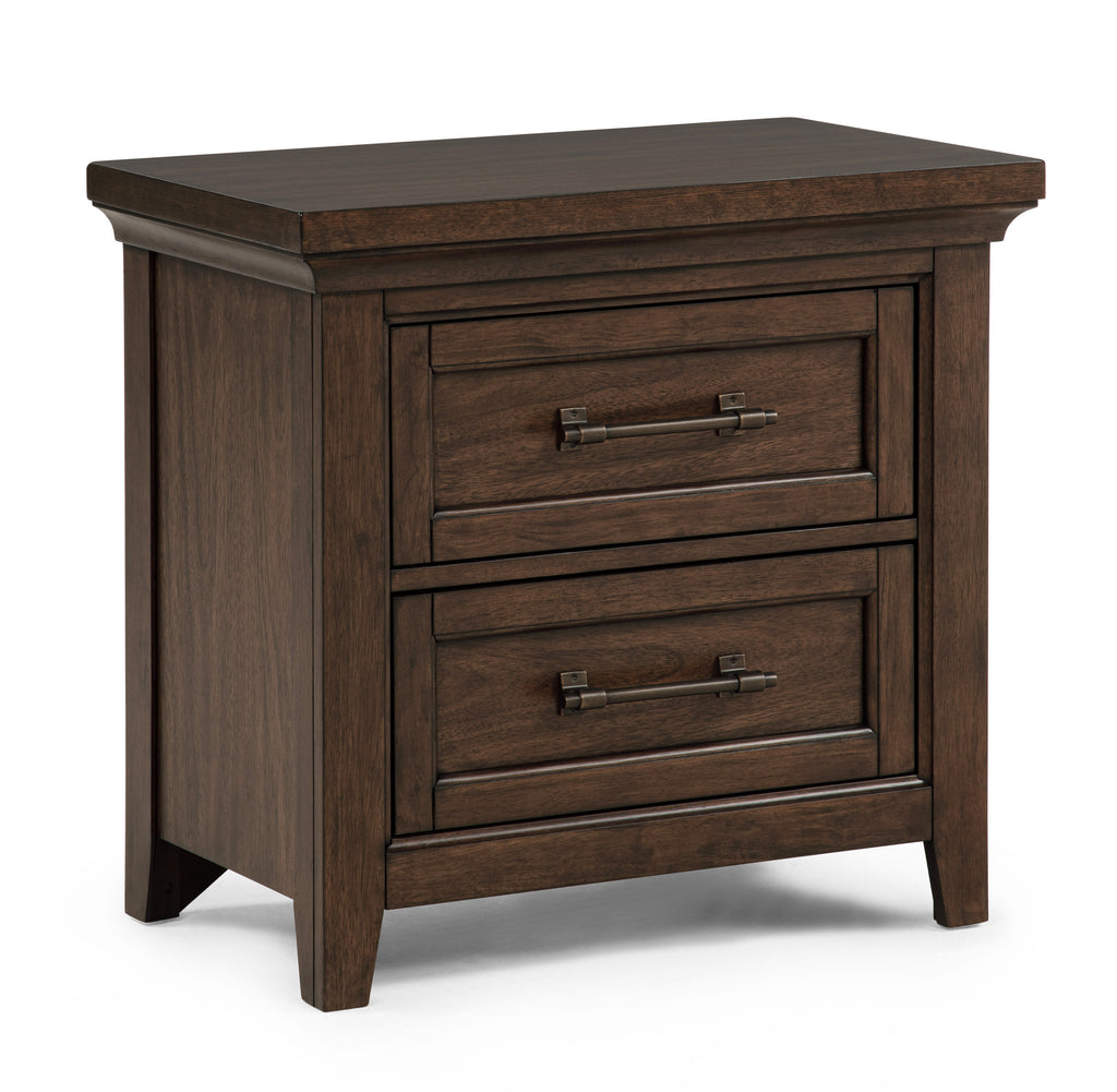 Beckett 4-Piece Rustic Brown Wood Poster Queen Bedroom Set with Footboard Bench – B1950