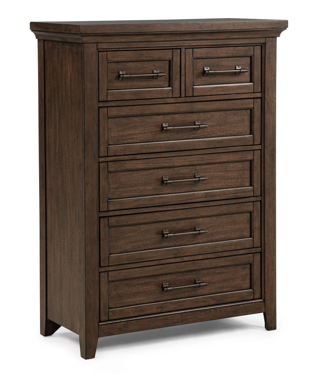 Beckett 4-Piece Rustic Brown Wood Poster Queen Bedroom Set with Footboard Bench – B1950