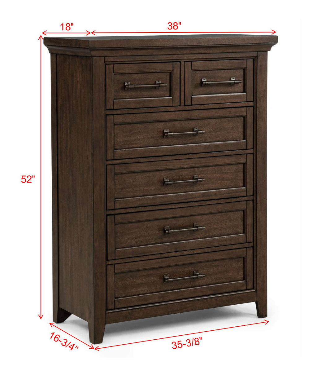 Beckett 4-Piece Rustic Brown Wood Poster Queen Bedroom Set with Footboard Bench – B1950