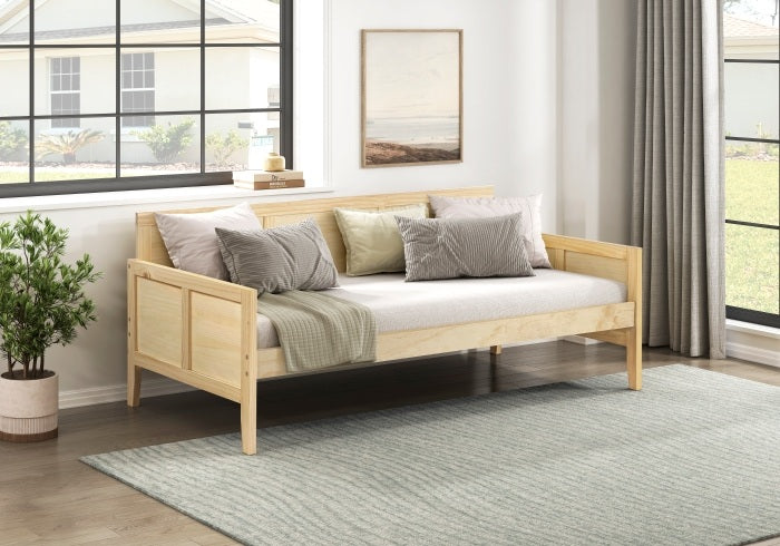 B2043DB Darby home co orion natural finish wood day bed panel ends