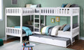 B2053CNW-1R Mack & Milo orion quadruple twin bed twin/twin over twin/twin white finish wood bunk bed