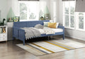 B2083BUDB Darby home co orion dark blue finish wood day bed panel ends