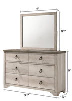 B3050 4 pc A & J homes studio patterson rustic weathered finish wood queen bedroom set