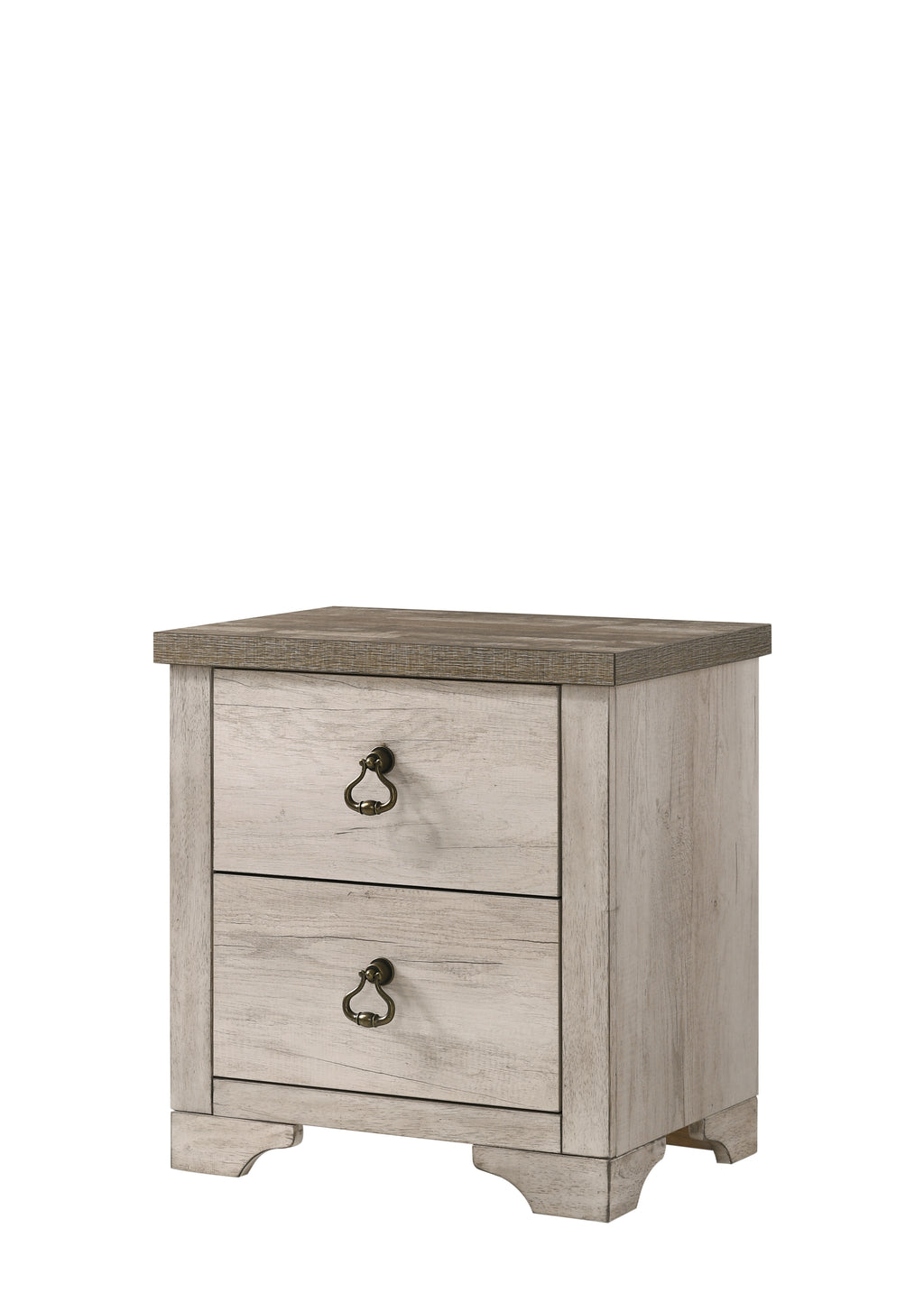 B3050 4 pc A & J homes studio patterson rustic weathered finish wood queen bedroom set