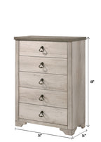 B3050 4 pc A & J homes studio patterson rustic weathered finish wood queen bedroom set