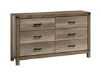 Matteo 4-Piece Weathered Grey Wood Panel Grain Queen Bedroom Set – B3202
