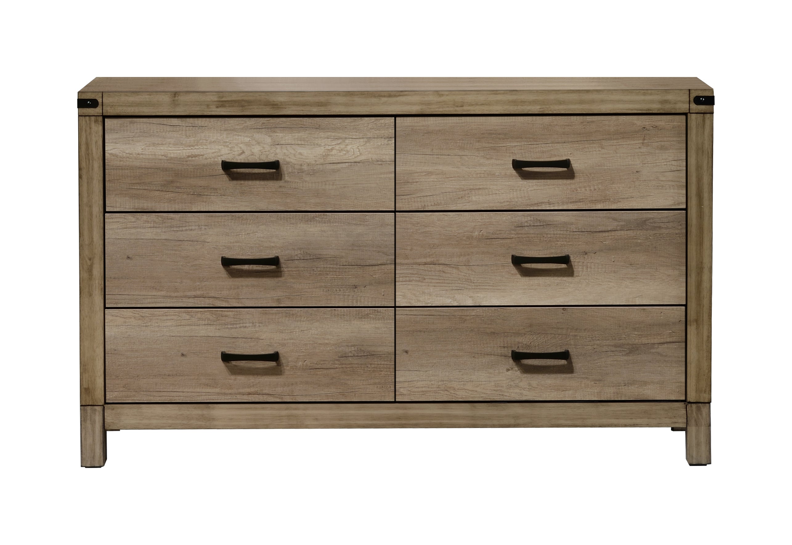 Matteo 4-Piece Weathered Grey Wood Panel Grain Queen Bedroom Set – B3202