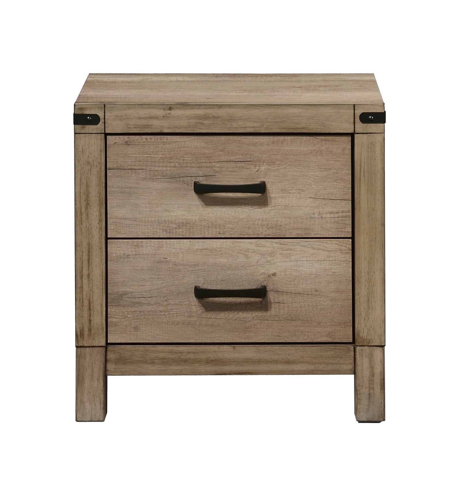 Matteo 4-Piece Weathered Grey Wood Panel Grain Queen Bedroom Set – B3202
