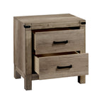 Matteo 4-Piece Weathered Grey Wood Panel Grain Queen Bedroom Set – B3202