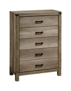 Matteo 4-Piece Weathered Grey Wood Panel Grain Queen Bedroom Set – B3202