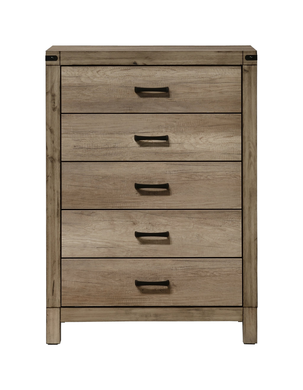 Matteo 4-Piece Weathered Grey Wood Panel Grain Queen Bedroom Set – B3202