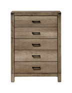 Matteo 4-Piece Weathered Grey Wood Panel Grain Queen Bedroom Set – B3202