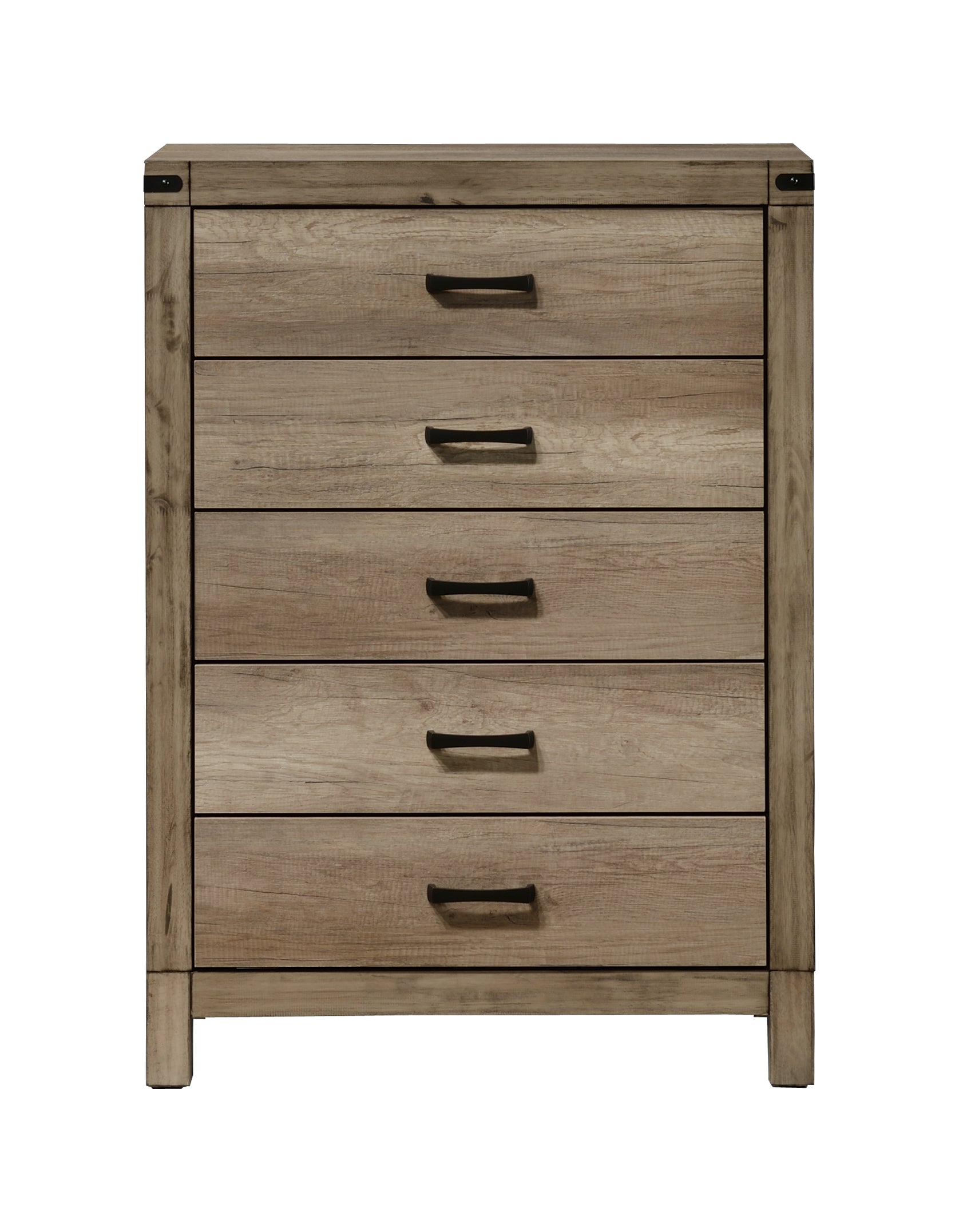 Matteo 4-Piece Weathered Grey Wood Panel Grain Queen Bedroom Set – B3202