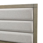 Matteo 4-Piece Weathered Grey Wood Panel Grain Queen Bedroom Set – B3202