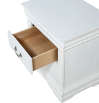 B3650 4 pc Louis Philip white finish wood sleigh queen bedroom set