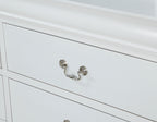 B3650 4 pc Louis Philip white finish wood sleigh queen bedroom set