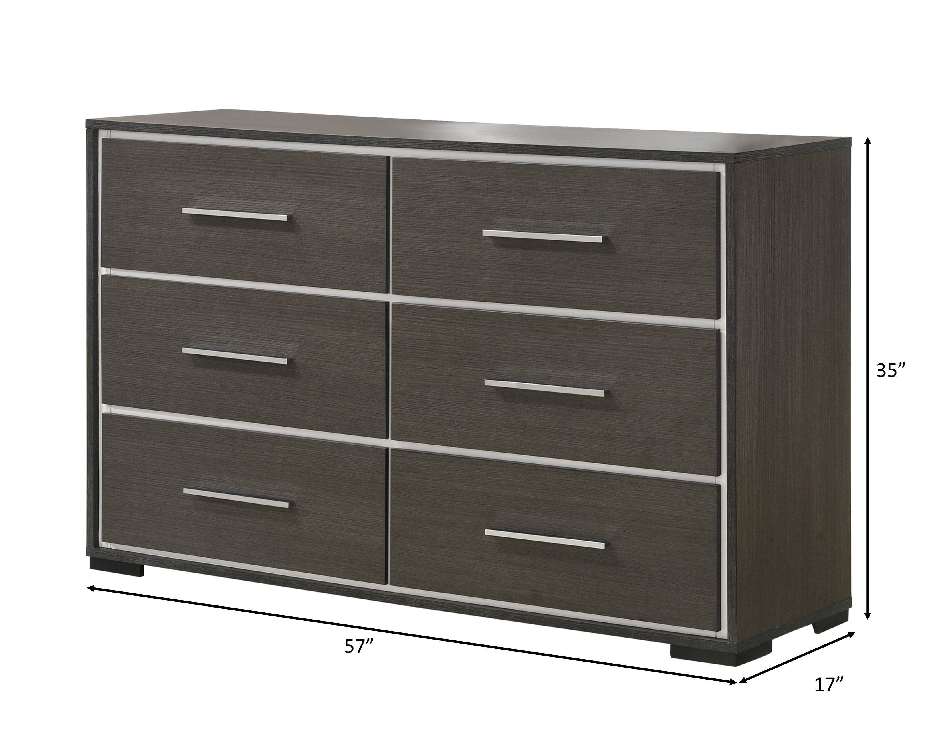 B4100 4 pc Sharpe grey finish wood tufted tufted headboard modern queen bedroom set