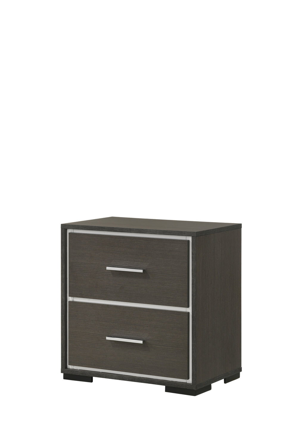B4100 4 pc Sharpe grey finish wood tufted tufted headboard modern queen bedroom set