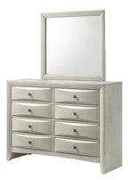 Emily 4-Piece White Wash Wood Storage Headboard Queen Captain's Bedroom Set with Drawers – B4255