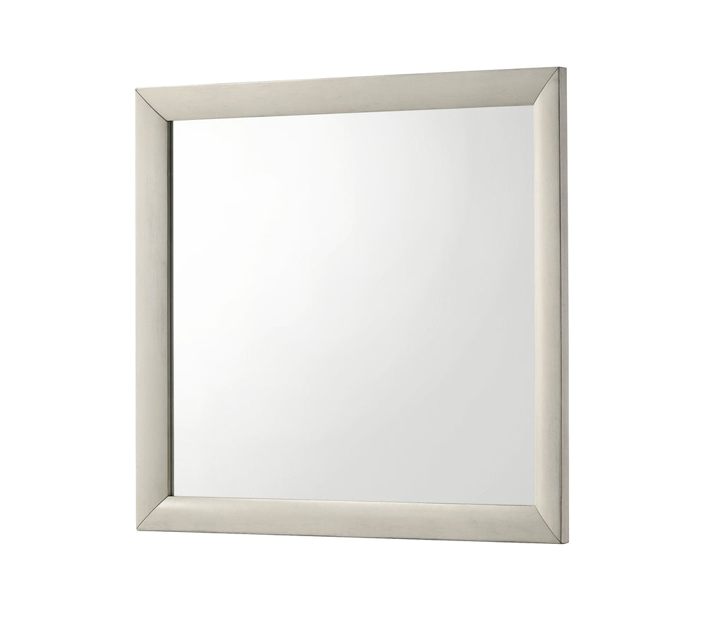 Emily 4-Piece White Wash Wood Storage Headboard Queen Captain's Bedroom Set with Drawers – B4255