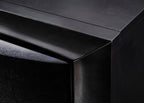 B4285 4 pc A & J Homes studios emily black wood finish design headboard queen bedroom set with storage drawers