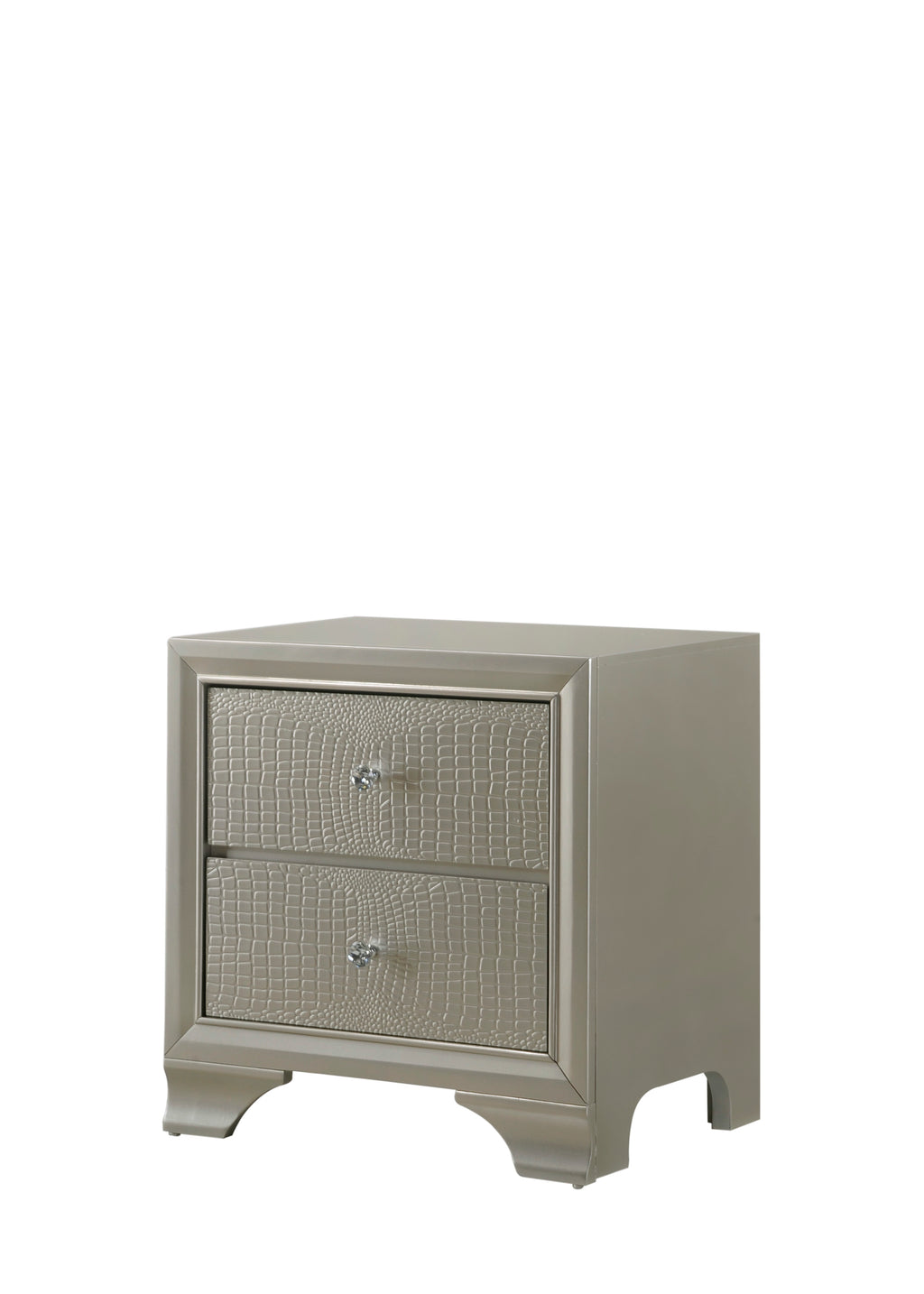 B4300 4 pc Lyssa champagne wood finish wood queen LED bedroom set