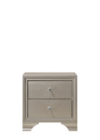 B4300 4 pc Lyssa champagne wood finish wood queen LED bedroom set