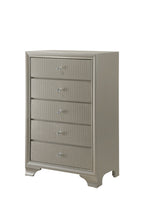 B4300 4 pc Lyssa champagne wood finish wood queen LED bedroom set