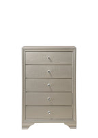 B4300 4 pc Lyssa champagne wood finish wood queen LED bedroom set