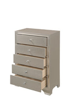 B4300 4 pc Lyssa champagne wood finish wood queen LED bedroom set