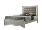 B4300 4 pc Lyssa champagne wood finish wood queen LED bedroom set