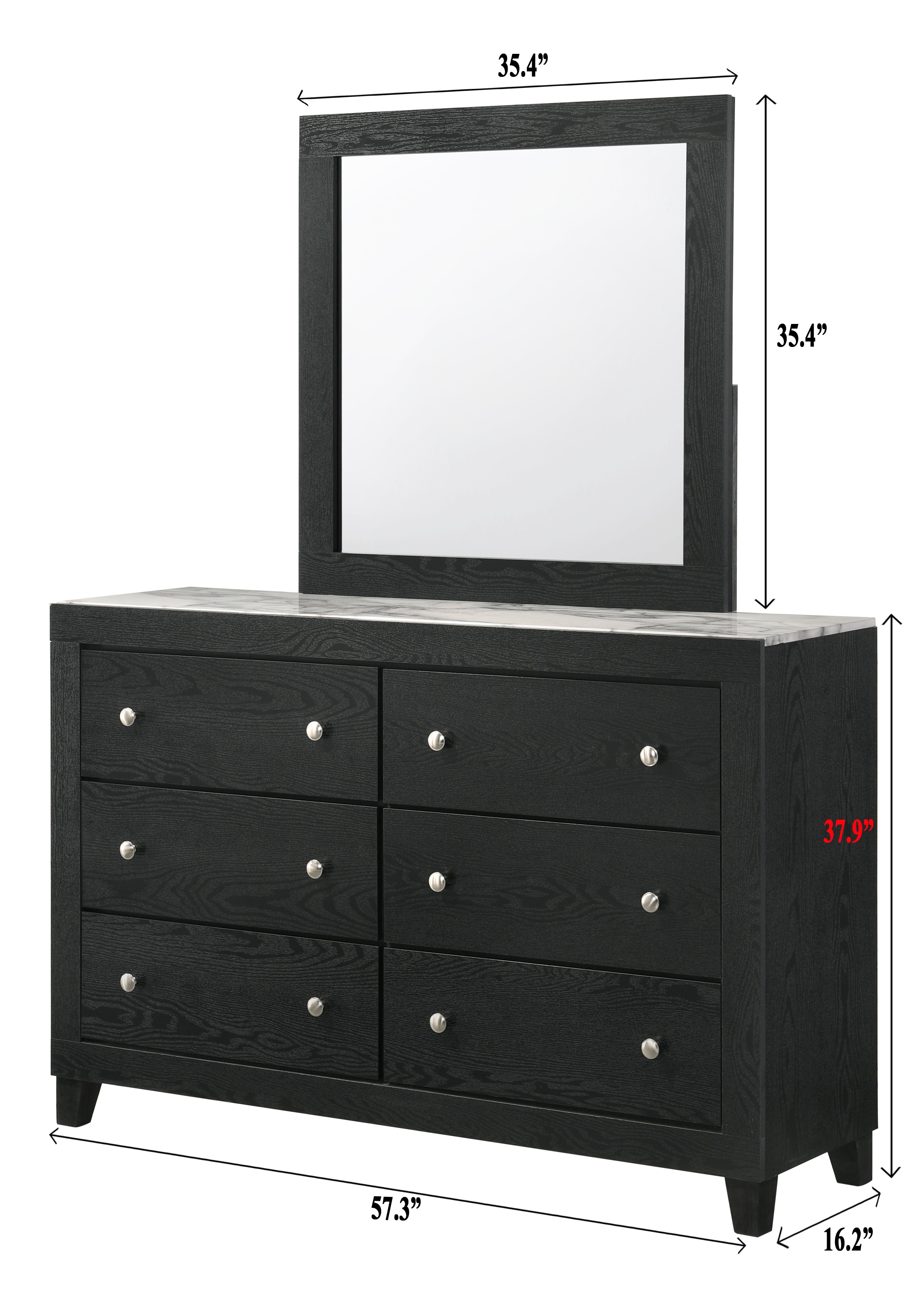 B4510 4 pc Red barrell studio cadence black finish wood storage headboard with lights queen bedroom set
