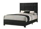 Cadence 4-Piece Dark Wood Queen Bedroom Set with Faux Marble Tops – B4511