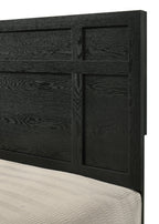 Cadence 4-Piece Dark Wood Queen Bedroom Set with Faux Marble Tops – B4511