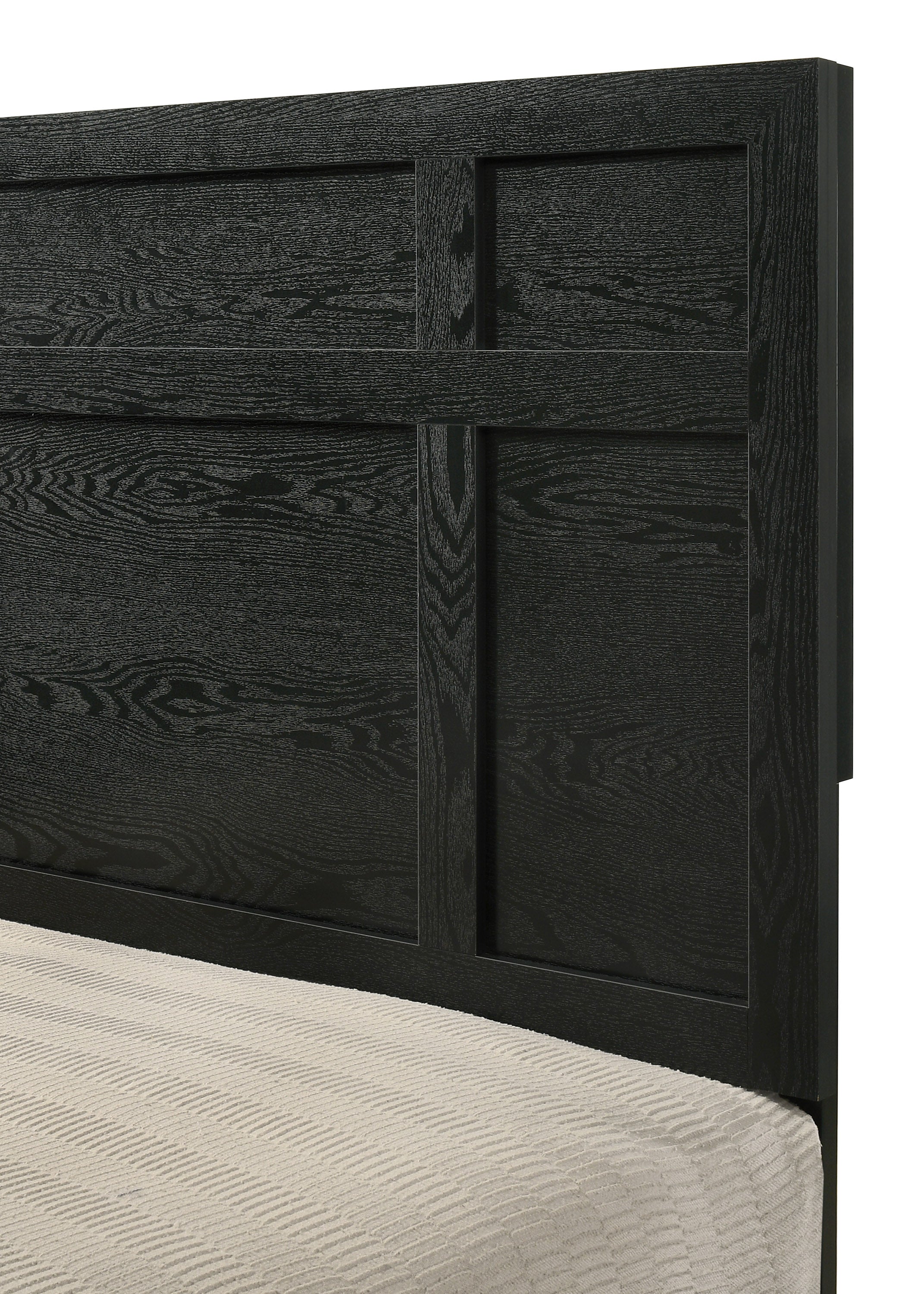 B4511 4 pc Cadence dark finish wood queen bedroom set faux marble tops