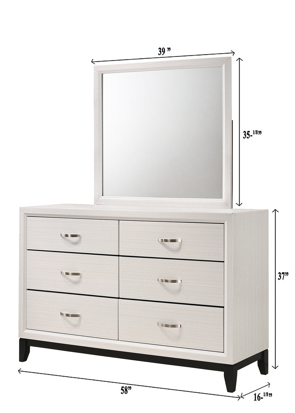 B4610 4 pc A & J Homes studio Akerson philip chalk panel look wood grain queen bedroom set