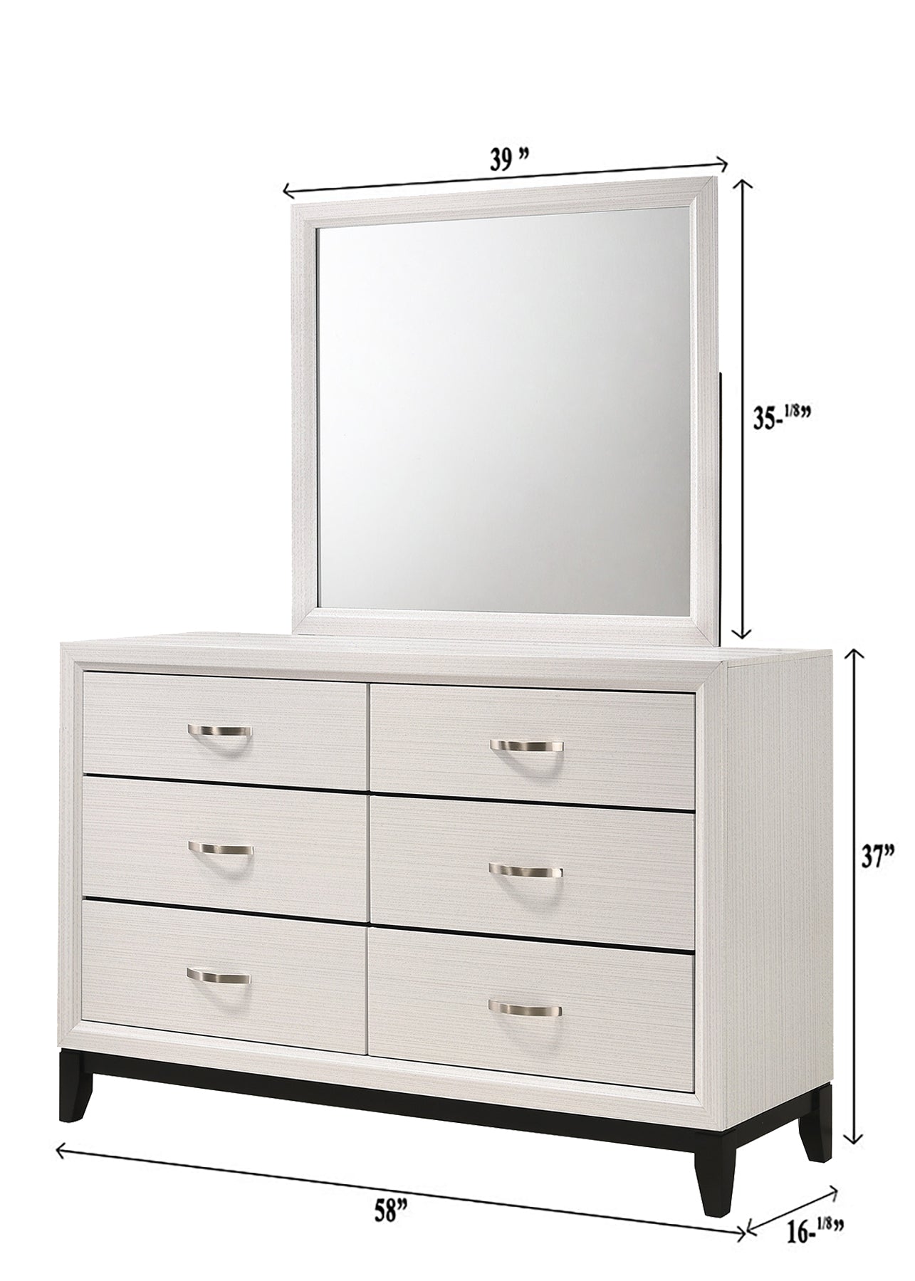 B4610 4 pc A & J Homes studio Akerson philip chalk panel look wood grain queen bedroom set
