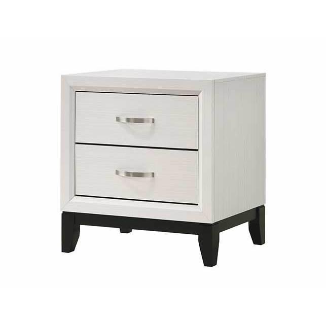 B4610-2 A & J homes studio akerson chalk finish wood bed side night stand