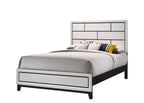 B4610 4 pc A & J Homes studio Akerson philip chalk panel look wood grain queen bedroom set