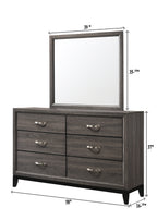 B4620 4 pc Akerson gray panel look wood grain queen bedroom set
