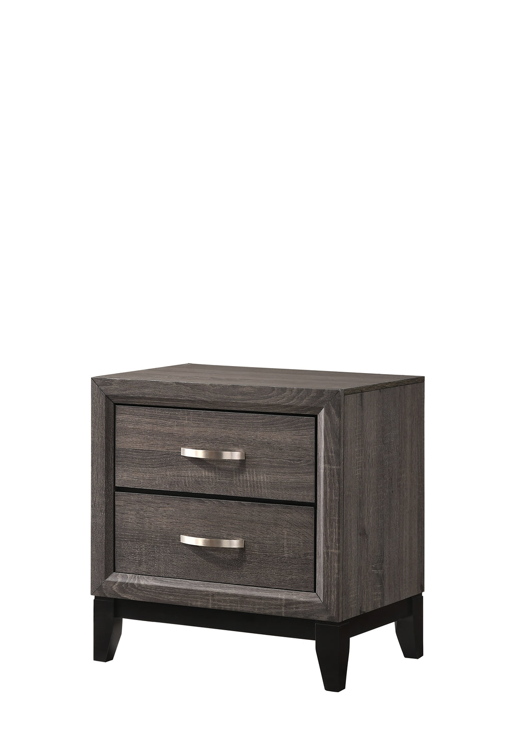 B4620 4 pc Akerson gray panel look wood grain queen bedroom set